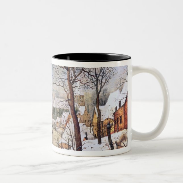 Tasse 2 Couleurs Paysage d'hiver avec Birdtrap, 1601 (Droit)