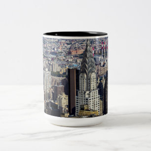 Tasse 2 Couleurs Paysage d'horizon de New York City