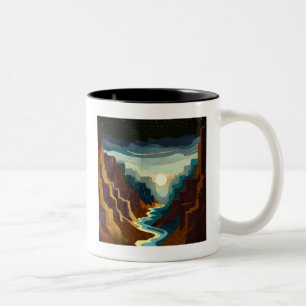 Tasse 2 Couleurs Paysage du Canyon Sunset