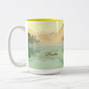 Tasse 2 Couleurs Paysage forestier des monts Citrus