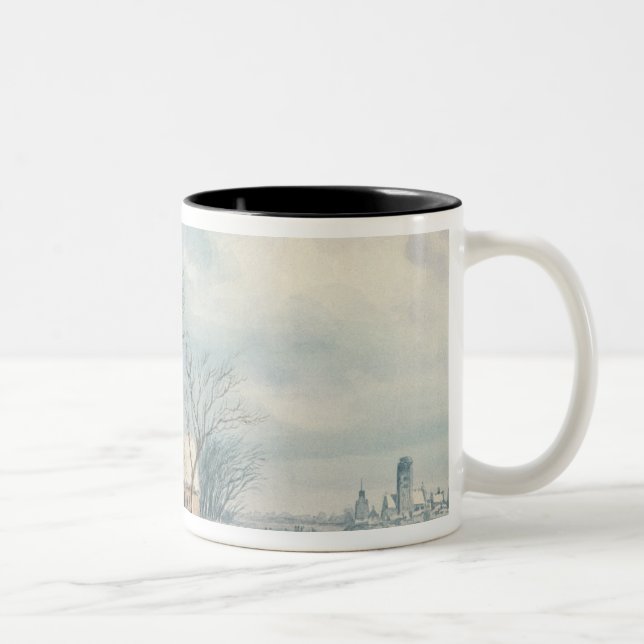 Tasse 2 Couleurs Paysage : Hiver (Droit)