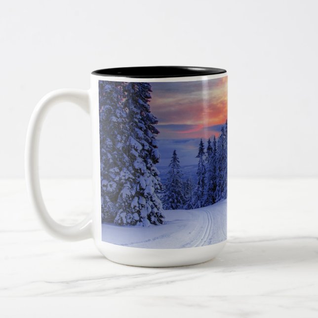 Tasse 2 Couleurs Paysage hivernal (Gauche)