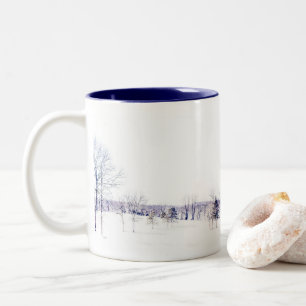 Tasse 2 Couleurs Paysage hivernal neige