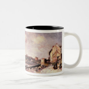 Tasse 2 Couleurs Paysage marin avec des poneys sur la plage
