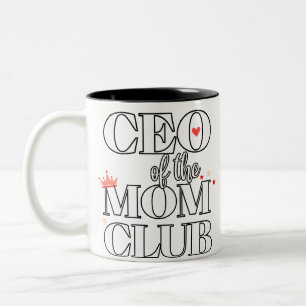 Tasse 2 Couleurs PDG de Mom Club - Drôle cadeau de fête des mères p