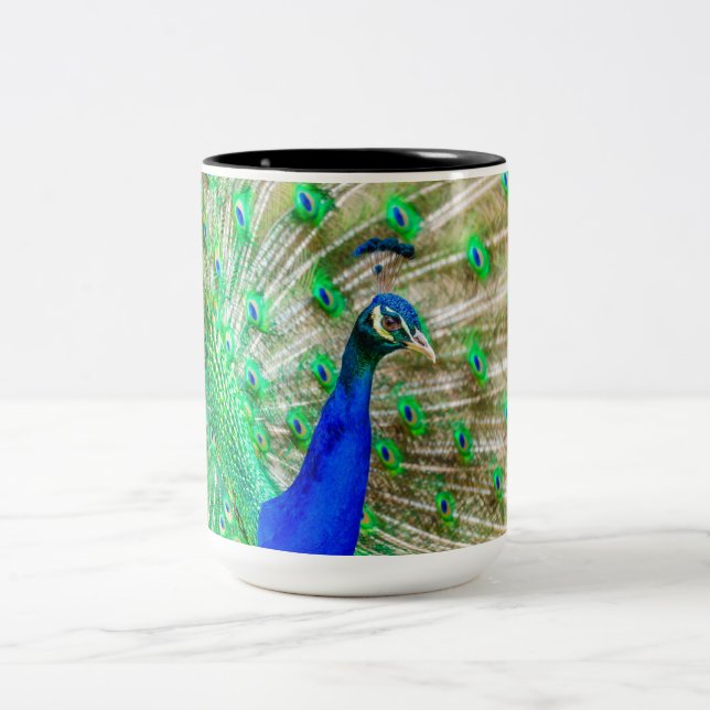 Tasse 2 Couleurs Peacock Plumage (Centre)