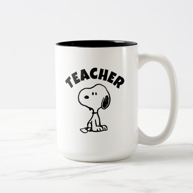 Tasse 2 Couleurs Peanuts | Snoopy Turns Teacher (Droit)
