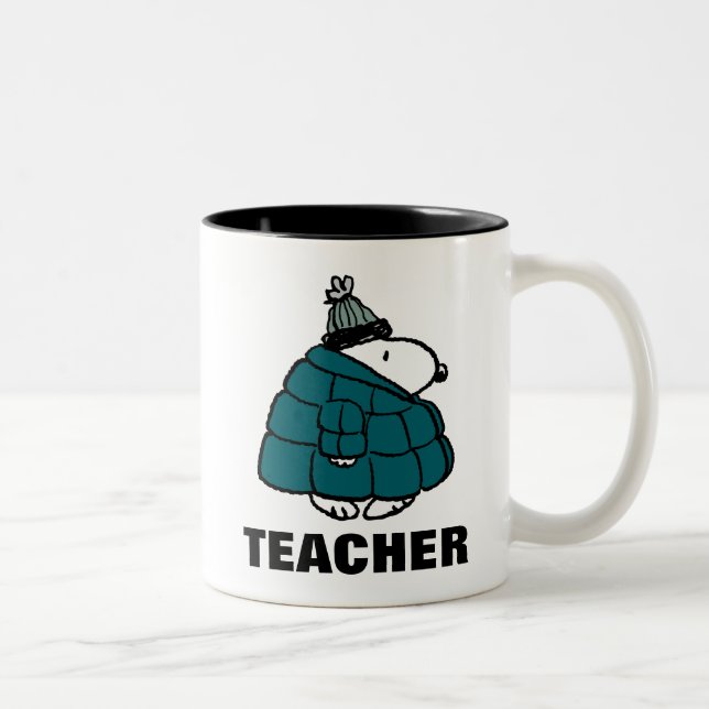 Tasse 2 Couleurs Peanuts | Warm & Cozy Teacher (Droit)