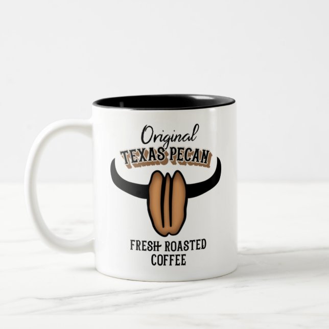 Tasse 2 Couleurs Pecan texan original (Gauche)
