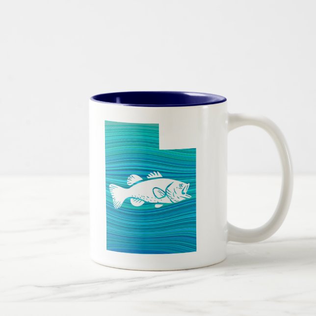 Tasse 2 Couleurs Pêche à la vague dans l'Utah (Droit)