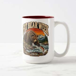 Tasse 2 Couleurs Pêche à l'ours grizzly 2026 Amateur de plein air v