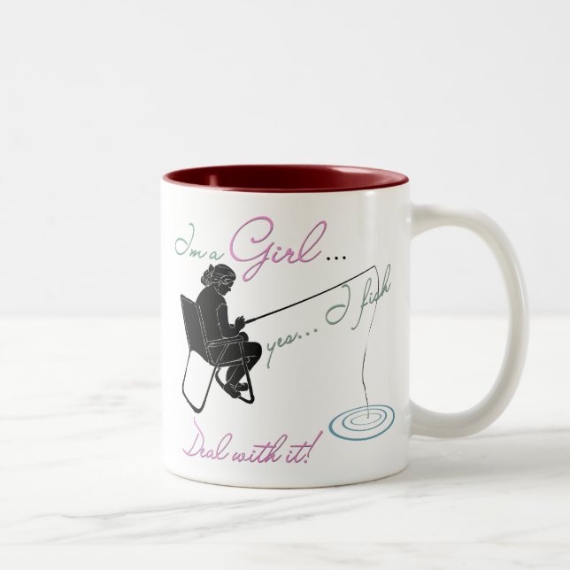 Tasse 2 Couleurs Pêche fille traite avec elle Pêche (Droit)
