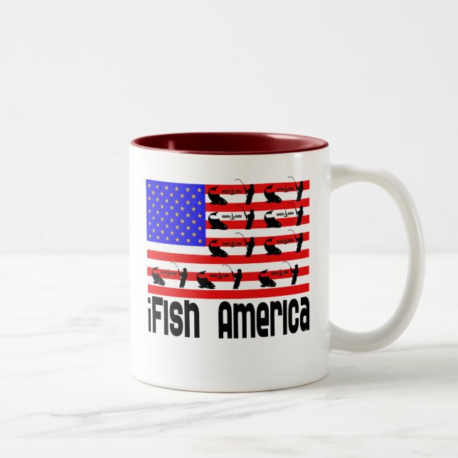 Tasse 2 Couleurs Pêche Gift iFish America (Droit)