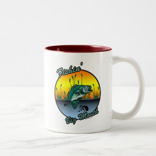 Tasse 2 Couleurs Pêche Grosse Bouche Chemises de pêche