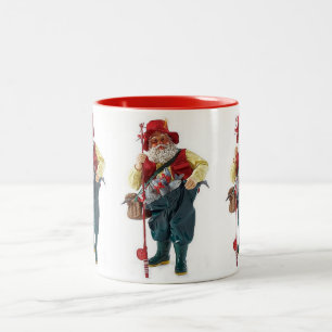 TASSE 2 COULEURS **PÊCHE SANTA CLAUS** NOËL