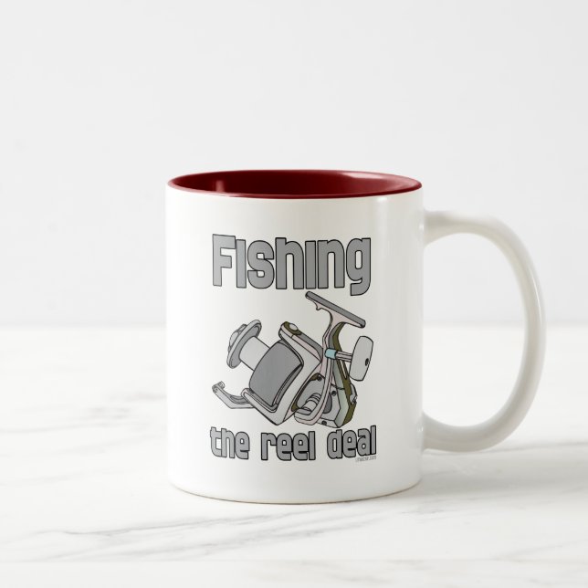 Tasse 2 Couleurs Pêcher l'affaire Reel (Droit)