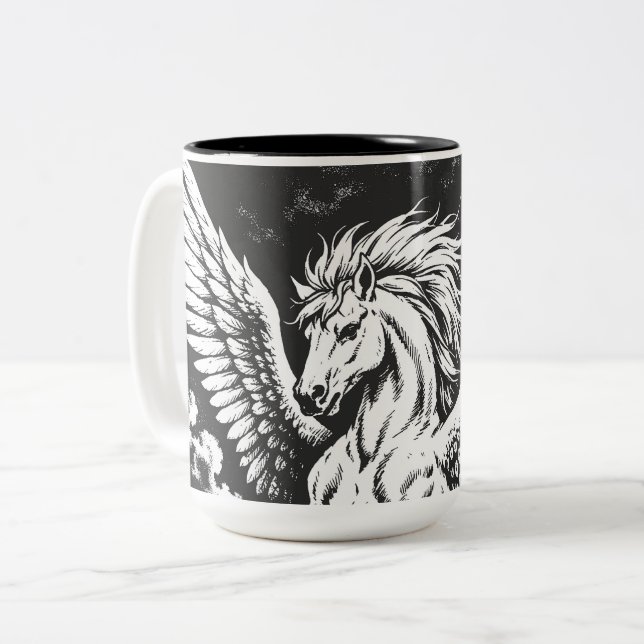 Tasse 2 Couleurs Pegasus — Winged Herald of the Storm (Devant gauche)