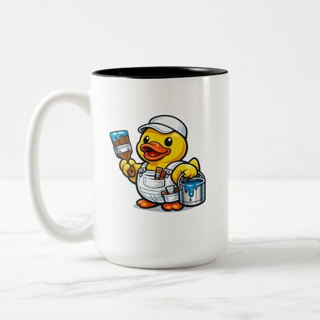 Tasse 2 Couleurs Peintre Canard en Caoutchouc (Gauche)