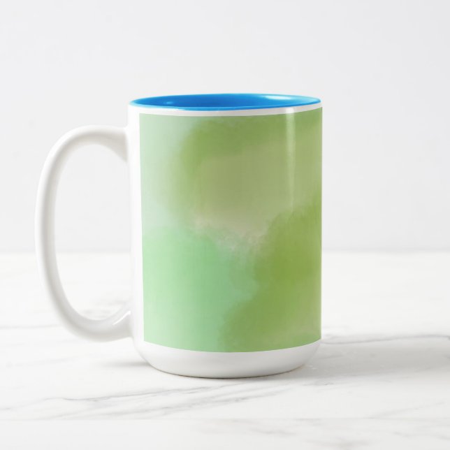 Tasse 2 Couleurs peinture abstraite à l'aquarelle (Gauche)