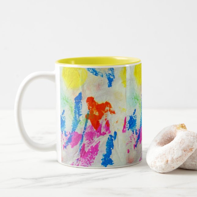 Tasse 2 Couleurs Peinture de brouillard (Avec donut)