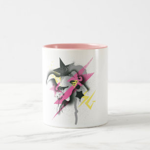 Tasse 2 Couleurs Peinture de pulvérisation Supergirl