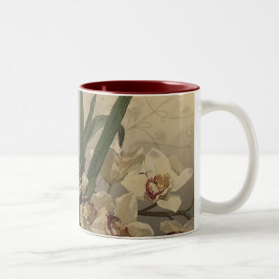 Tasse 2 Couleurs Peinture d'orchidée