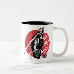 Tasse 2 Couleurs Peloton de suicide   Katana "pour lui que je