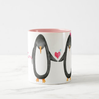 Tasse 2 Couleurs Pengin Luv