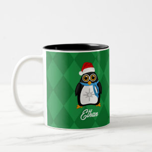 Tasse 2 Couleurs Penguin de Christmas