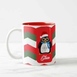 Tasse 2 Couleurs Penguin de Christmas
