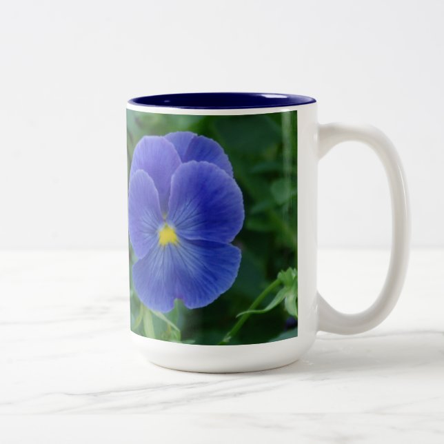 Tasse 2 Couleurs Pensées bleues (Droit)