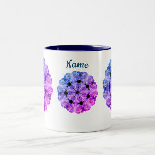 Tasse 2 Couleurs Peony Flower Art personnalisé