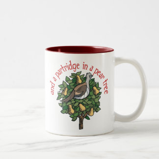 Tasse 2 Couleurs Perdrix dans un poirier