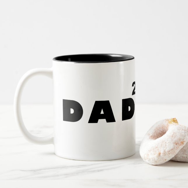 Tasse 2 Couleurs père de deux (Avec donut)