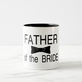 Tasse 2 Couleurs Père de la jeune mariée Bowtie
