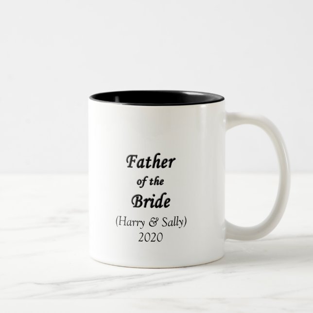 Tasse 2 Couleurs Père de la mariée (Droit)