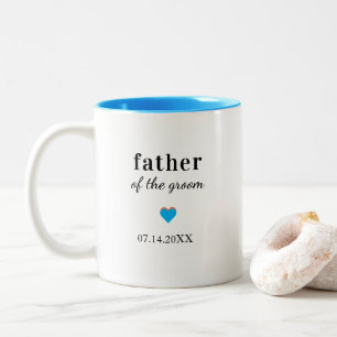 Tasse 2 Couleurs Père du marié personnalisé