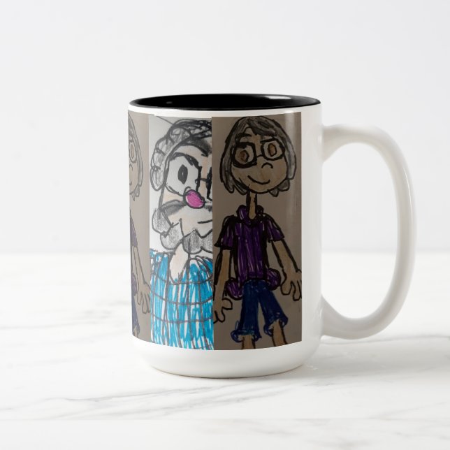 TASSE 2 COULEURS PÈRE ET MÈRE (Droit)