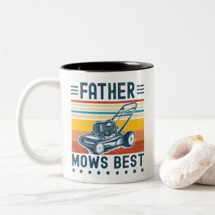 Tasse 2 Couleurs Père Mows Meilleur Drôle Maillot de pelouse papa V