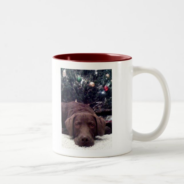 Tasse 2 Couleurs Père Noël de attente (Droit)