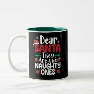 Tasse 2 Couleurs Père Noël Ils Sont Vilains Un Match De Noël