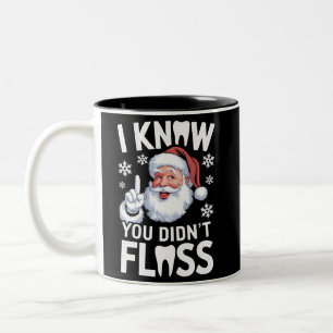 Tasse 2 Couleurs Père Noël je sais que vous n'avez pas passé la soi