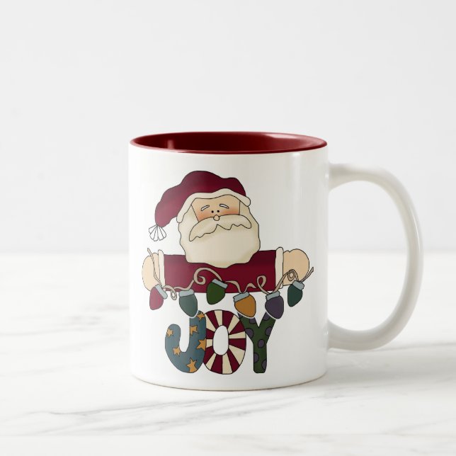 Tasse 2 Couleurs Père Noël Joy (Droit)