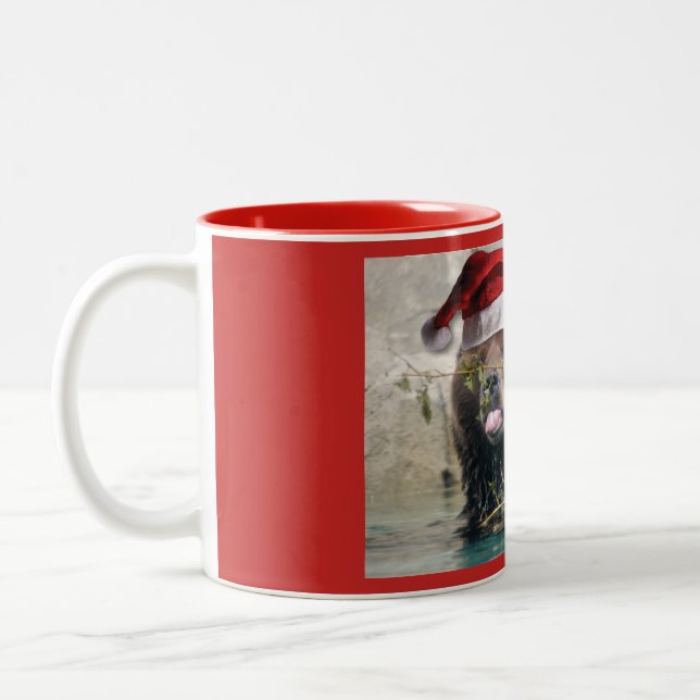 Tasse 2 Couleurs Père Noël Ours Grizzly (Gauche)