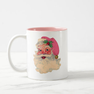 Tasse 2 Couleurs Père Noël rose