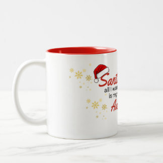 Tasse 2 Couleurs Père Noël tout ce dont j'ai besoin c'est ma procha