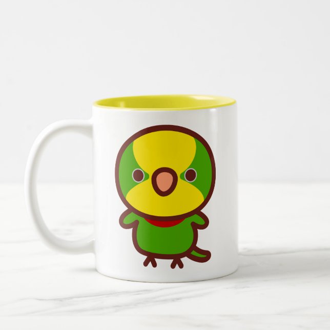 Tasse 2 Couleurs Perroquet superbe (Gauche)
