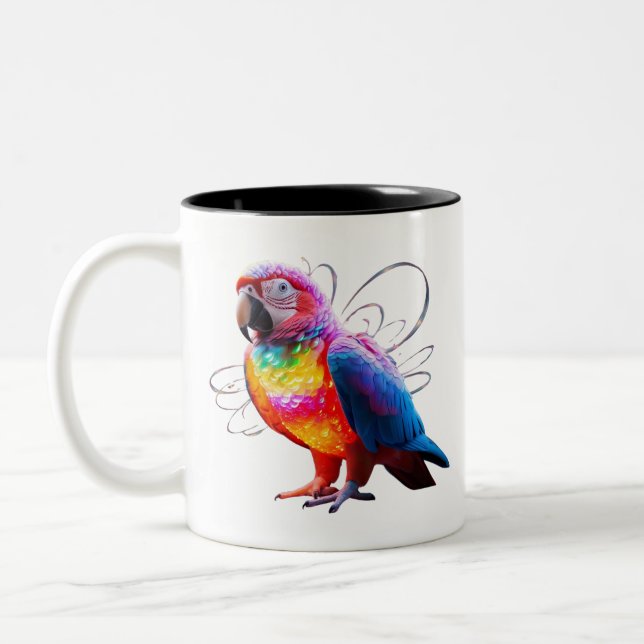 Tasse 2 Couleurs Perroquet vibrant (Gauche)