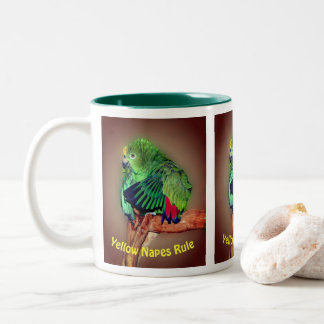 Tasse 2 Couleurs Perroquets Amazon Jaune Règle mignonne