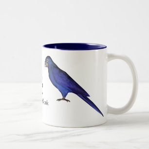 Tasse 2 Couleurs Perroquets bleus